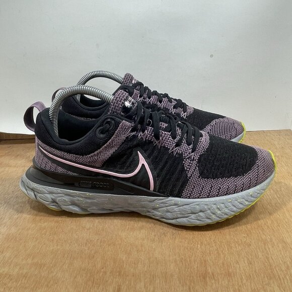 Nike React Infinity Run FK 2 Women Size 9 Purple CT2423-500 Running Gym Shoes - Picture 1 of 9